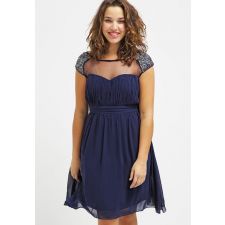 Омайна рокля LITTLE MISTRESS с кристали в мастилено син цвят , Размер XL/XXXL, Код DD0162