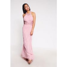 Официална рокля L U X UAR FASHION с кристали, Код DD0092