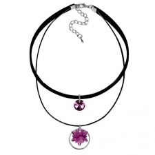 Чоукър колие Charming Choker Swarovski® EDELWEISS 14мм Ametyst АВ**, Лилав, Код PR N512