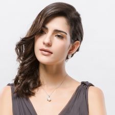 Колие ВИВИАН с Перли и Кристален Цирконий, Zerga Brand LUX, Код ZG N470