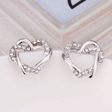 Нежни Бижута PURPLE HEART, Антично розово, Колие и обеци, GLORY SWAROVSKI® Crystals, Код ZD S045-A
