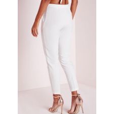 Очарователен панталон MISSGUIDED в цвят слонова кост, Размер XS, Код TT426