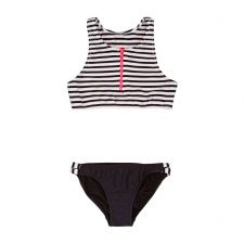 Бански SEAFOLLY от две части на черно и бяло райе, Размер S/M, Код UW0010