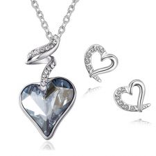Бижута NICE HEART IN LOVE, Колие и обеци GLORY SWAROVSKI® Crystals, Код ZD S063