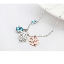 Бижута SUERTE BLUE, Колие и Обеци със SWAROVSKI® Crystals, Zerga Brand, ZG S549
