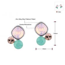Луксозни Обеци MAGNIFIQUE, GLORY Swarovski Elements, Код ZD E003
