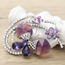 Брошка COLOURFUL BUTTERFLY, GLORY Swarovski Elements, Код ZD M004