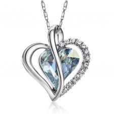 Нежно Колие TRUE HEART IN LOVE, GLORY Swarovski Crystals, Код ZD N217-A