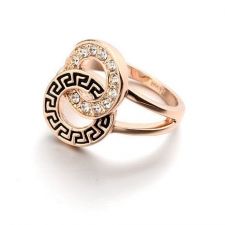 Пръстен АНКАРА, Swarovski Elements и 18К Розово Злато, Колекция Zerga Brand, ZG R042